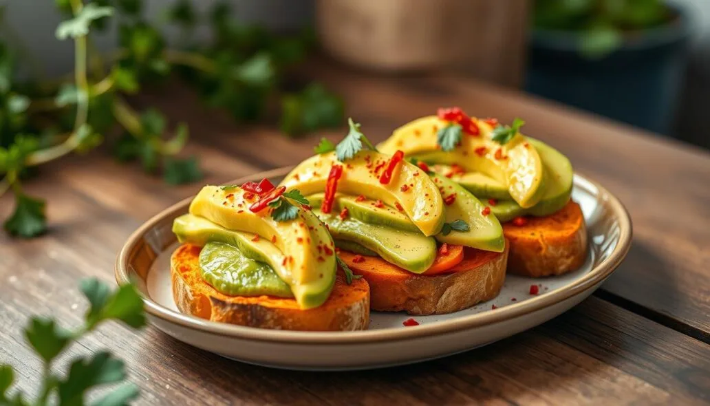Sweet potato avocado toast is a meal packed with nutrients