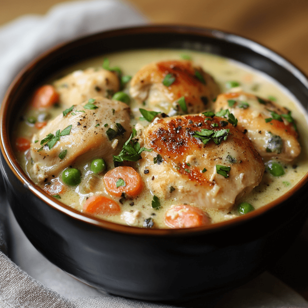 Creamy chicken stew