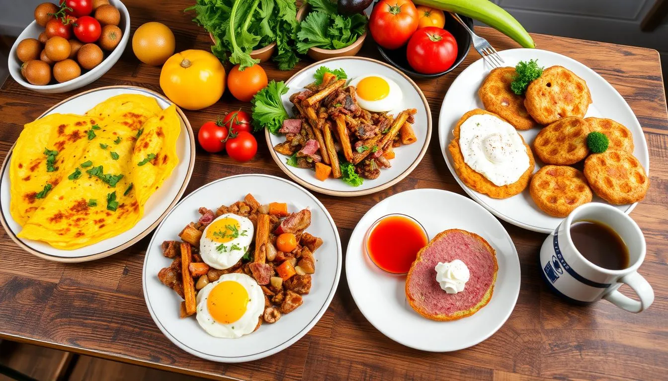canned corn beef breakfast recipes with no potatoes​