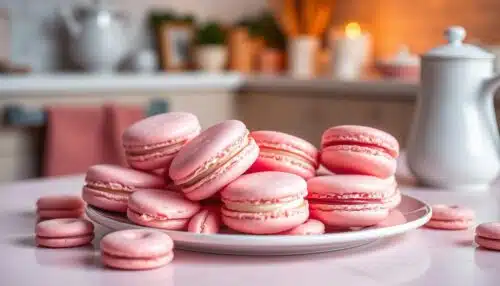 pink macarons