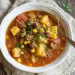 Ground beef and potato stew