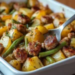 Sausage Green Bean Potato Casserole