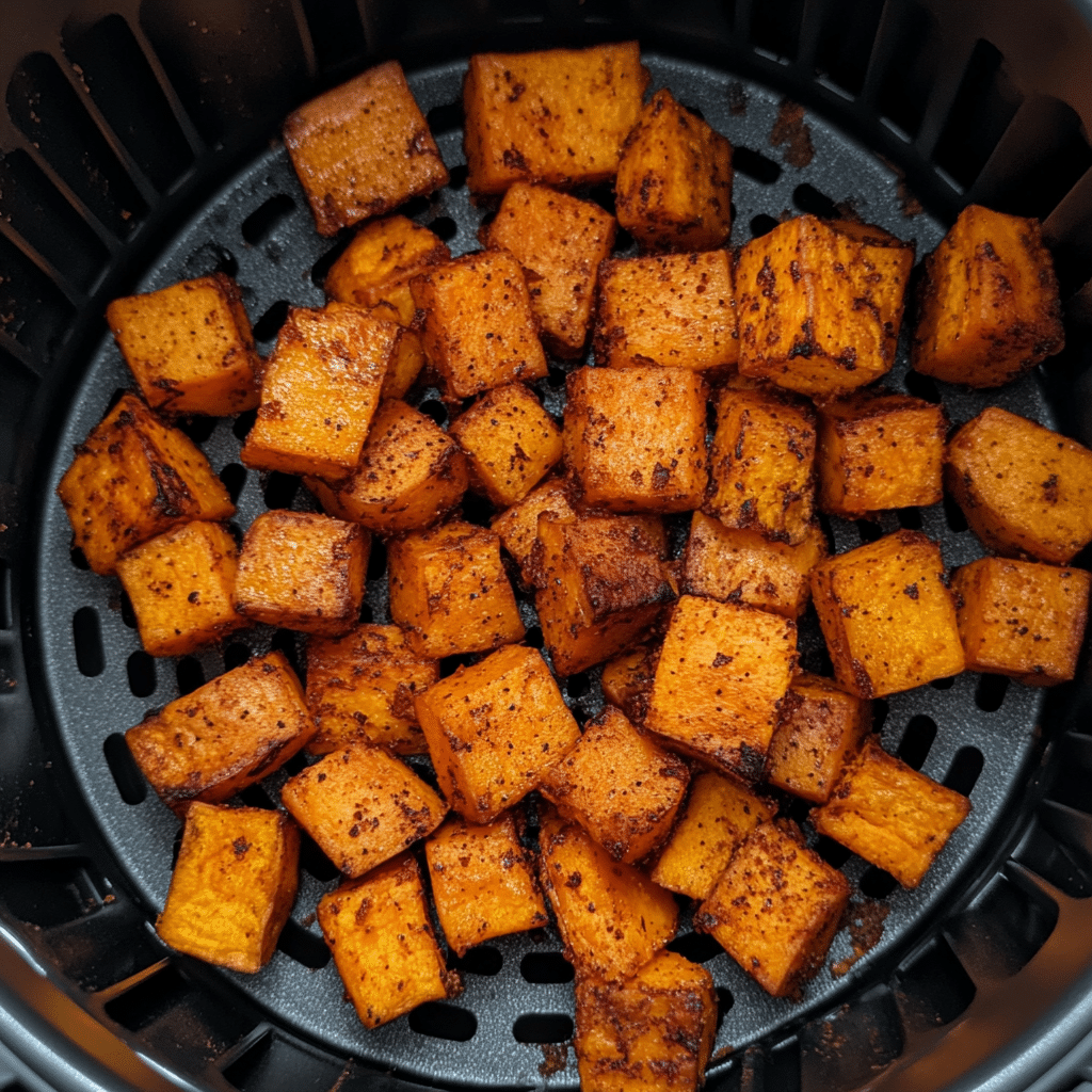 Air fryer sweet potato cubes Mediterranean side Air fryer sweet potato cubes Mediterranean side