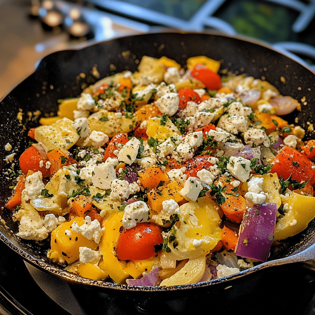Mediterranean vegetable egg scramble Mediterranean vegetable egg scramble