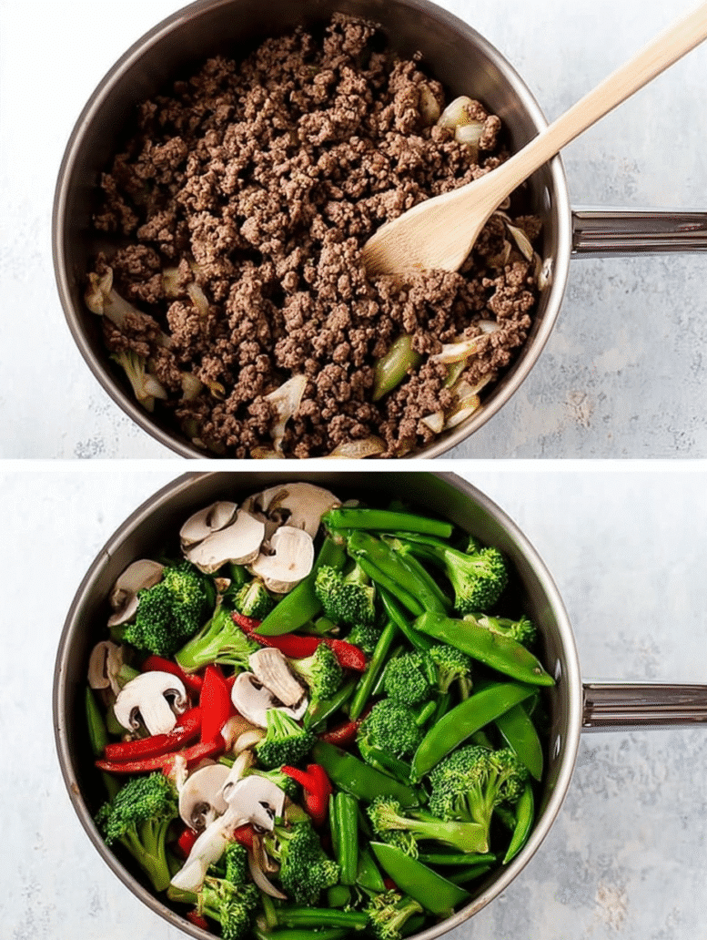 How to make Ground Beef Stir Fry