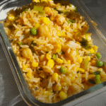 Sweet Corn and Peas Fried Rice